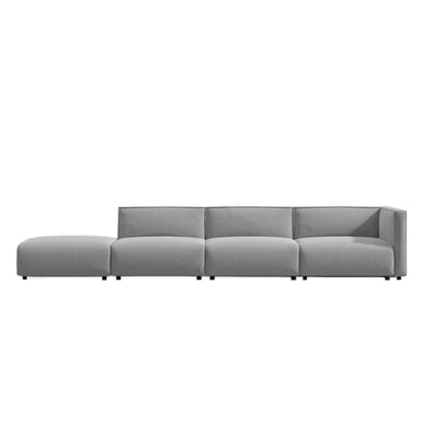 Front Facing View Of The Arya Outdoor Modular Left Sectional Sofa In Encino Color