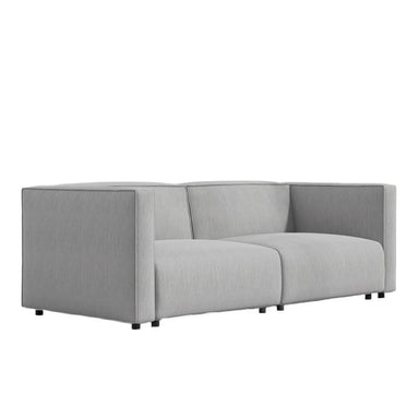 Left Angle View Of The Arya Outdoor Modular Loveseat In Encino Color