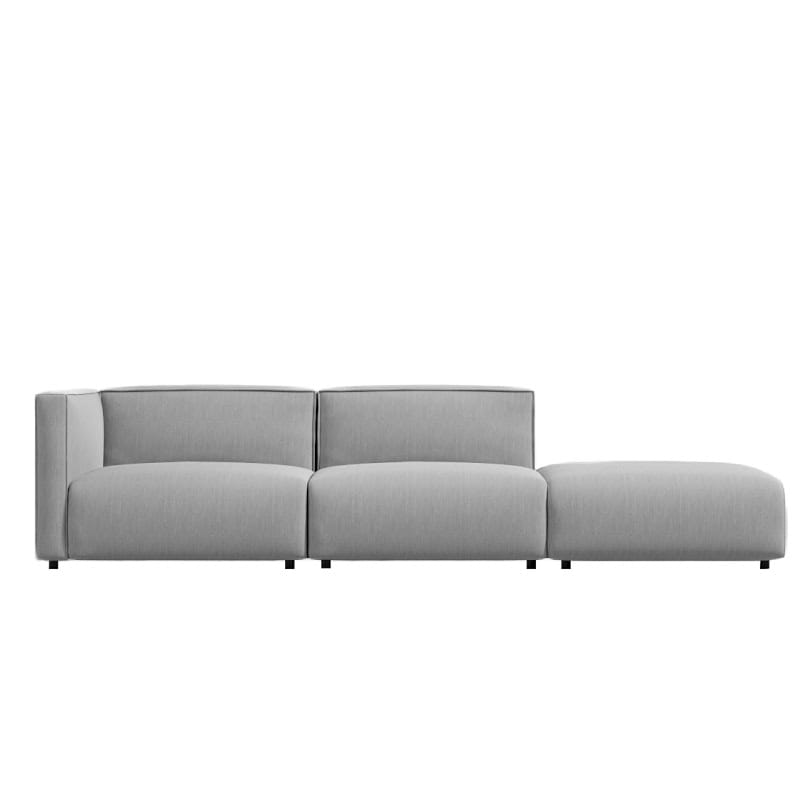 Front Facing View Of The Arya Outdoor Modular Sofa with Right Open End In Encino Color