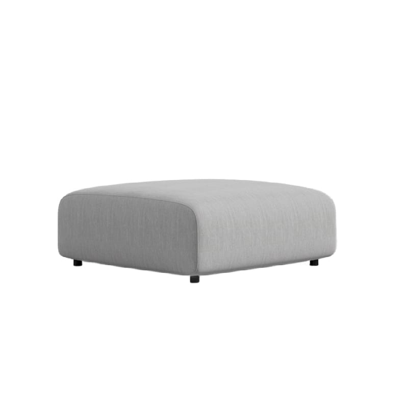 Angled View Of The Arya Outdoor Modular Ottoman In Encino Color