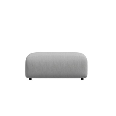 Front Facing View Of The Arya Outdoor Modular Ottoman In Encino Color