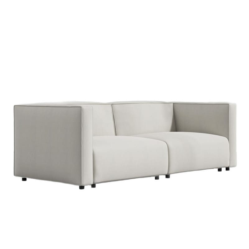 Left Angle View Of The Arya Outdoor Modular Loveseat In Palisades Color