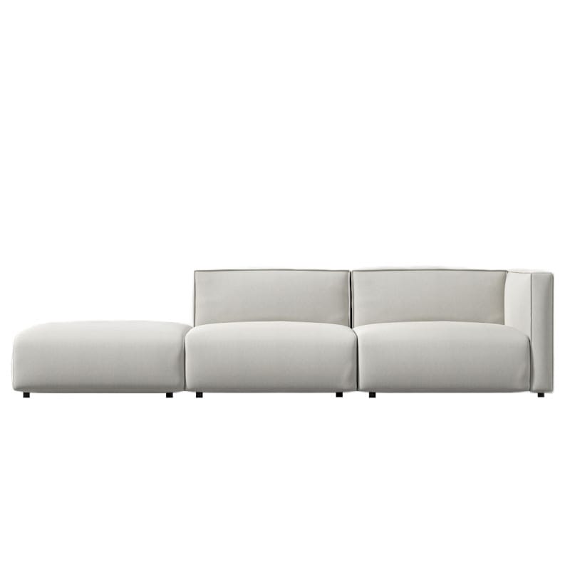 Front Facing View Of The Arya Outdoor Modular Sofa with Left Open End In Palisades Color