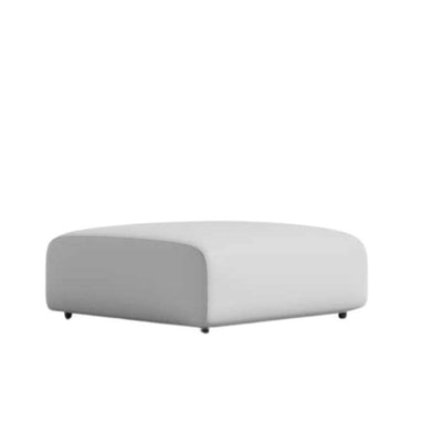 Angled Side View of The Arya Ottoman in Alesund Frabric and Color