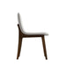 Side Facing View of The Aubrey Side Chair in Alesund Fabric and Walnut Wood Finish