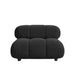 Front Facing View of The Belia Armless Modular Sectional Piece With Caviar Fabric