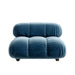 Front Facing View of The Belia Armless Modular Sectional Piece With Solstice Fabric