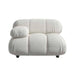 Front Facing View of The Belia Left Arm Modular Sectional Piece With Alesund Fabric