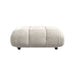 Front Facing View of The Belia Ottoman Modular Sectional Piece With Alesund Fabric