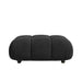 Front Facing View of The Belia Ottoman Modular Sectional Piece With Caviar Fabric