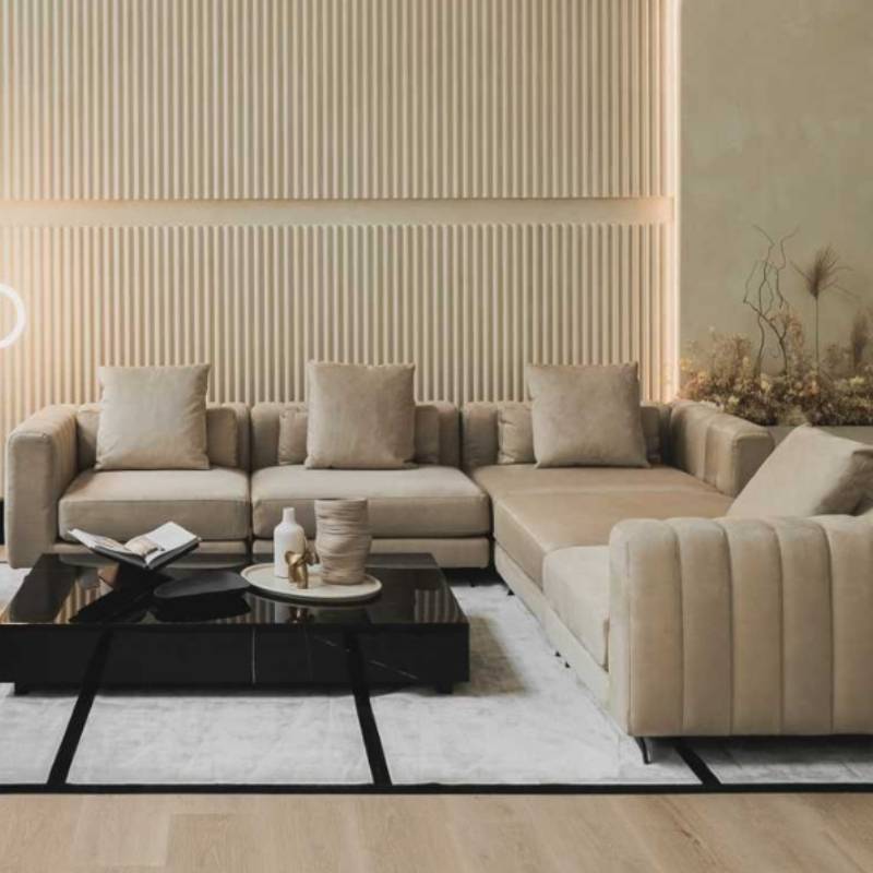 Sectional Berlin Sofa in a Living Room