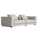 Angled View of The Berlin Sofa in Taupe Color and Fabric