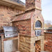 Chicago Brick Oven CBO-750 Hybrid DIY Pizza Oven Installed in Back Yard Brick Enclosure