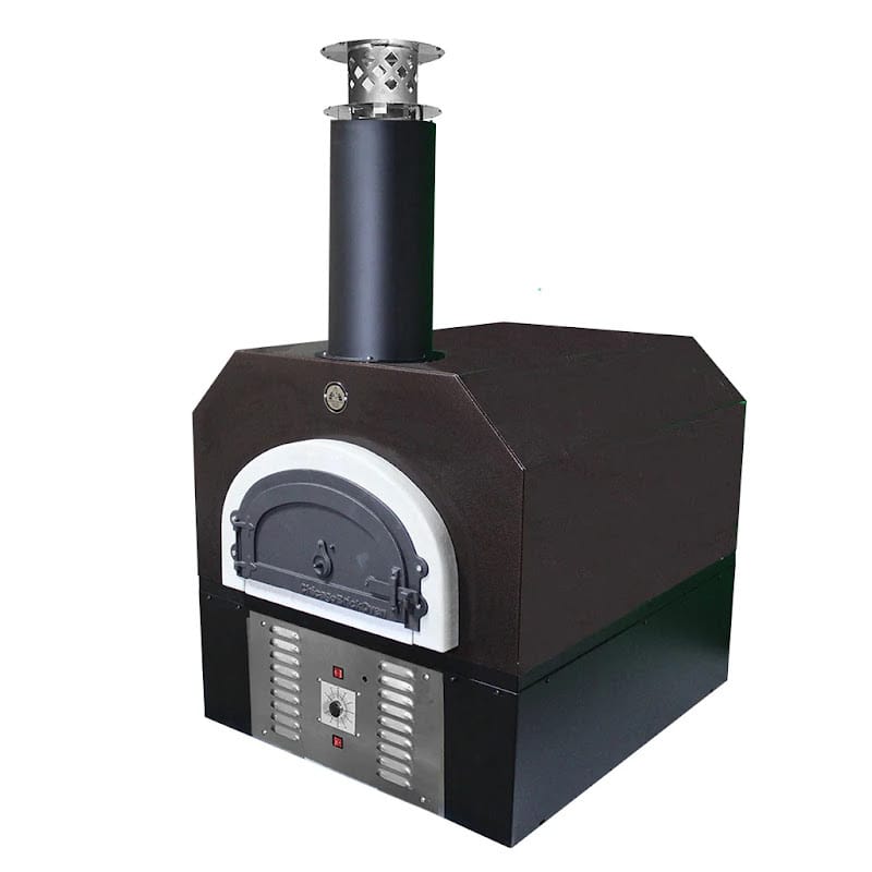 Chicago Brick Oven CBO-750 Hybrid Natural Gas Pizza Oven Duel Fuel Gas And Wood Copper Vein Color With Closed Door