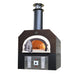 Chicago Brick Oven CBO-750 Hybrid Natural Gas Pizza Oven Duel Fuel Gas And Wood Copper Vein Color With Open Door