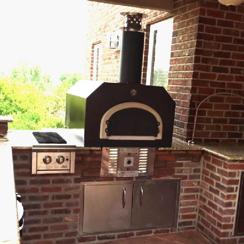 Chicago Brick Oven CBO-750 (Commercial) Hybrid Natural Gas Countertop Pizza Oven Dual Fuel Gas and Wood