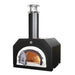 Chicago Brick Oven Counter Top CBO 500 Wood Fired Pizza Oven in Solar Black with Open Door