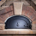 Chicago Brick Oven CBO 1000 Installed with Black Door Brick Enclosure