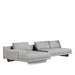 Left Angled Front View of the Dresden Outdoor Left Oriented Sectional Sofa In Encino Color