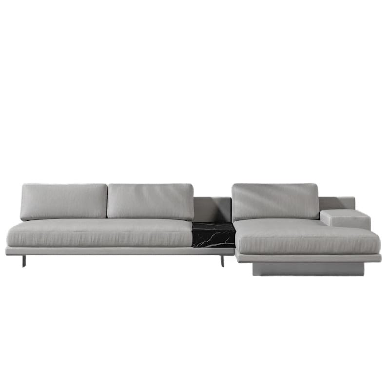 Front View of the Dresden Outdoor Right Oriented Sectional Sofa In Encino Color