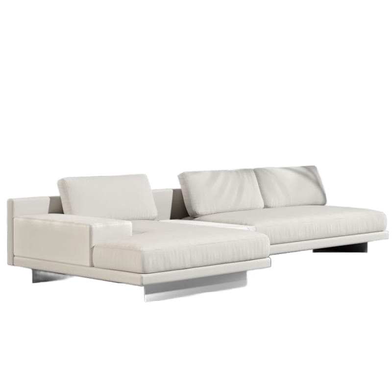 Left Angled Front View of the Dresden Outdoor Left Oriented Sectional Sofa In Palisades Color