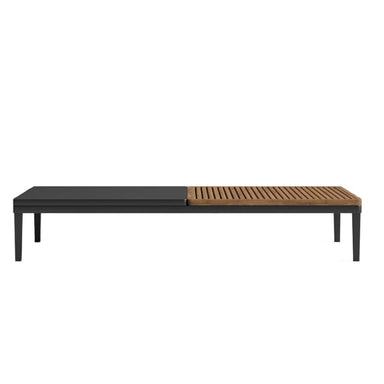 Front View of the Francis Outdoor Rectangular Coffee Table