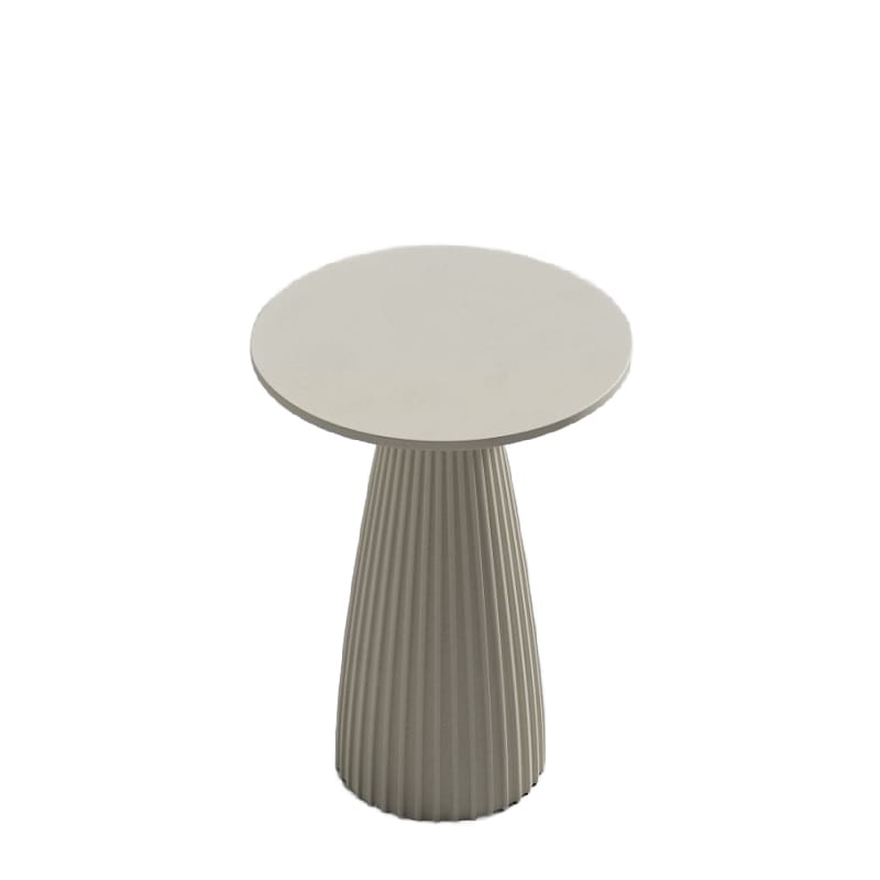 Overhead View of The Gallus Side Table In Alabaster Concrete