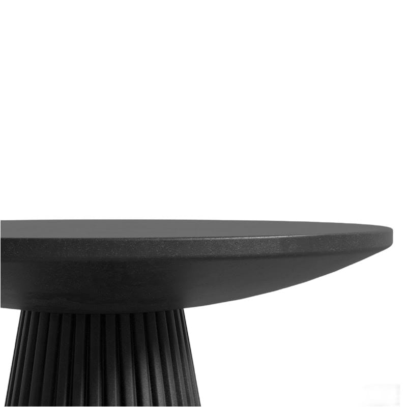 Close Up View Of The Gallus Side Table In Black Concrete