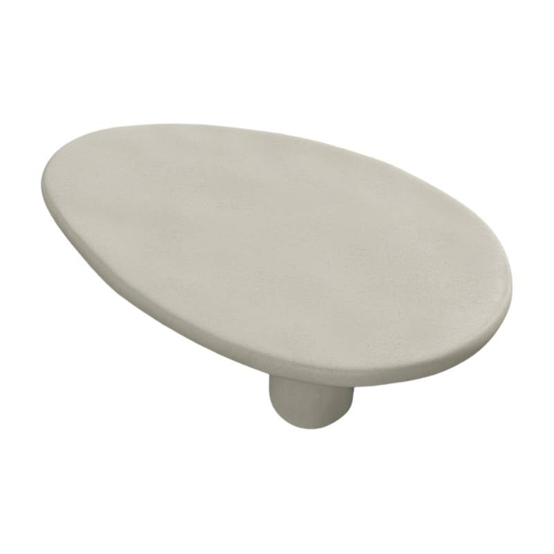 Top View of The Kara Coffee Table With Alabaster Concrete Surface