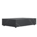 Angled View of The 40" x 60" Liza Coffee Table Grande in Black Pietra Ceramic