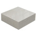 Angled Overhead View of The 40" x 40" Liza Coffee Table Grande in White Terrazzo Color