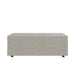 Front Facing View of The 40" x 40" Liza Coffee Table Grande in White Terrazzo Color