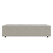 Front Facing View of The 40" x 60" Liza Coffee Table Grande in White Terrazzo Color