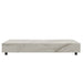 Front Facing View of The Liza Coffee Table Size 40x60 With White Calacatta Ceramic Surface