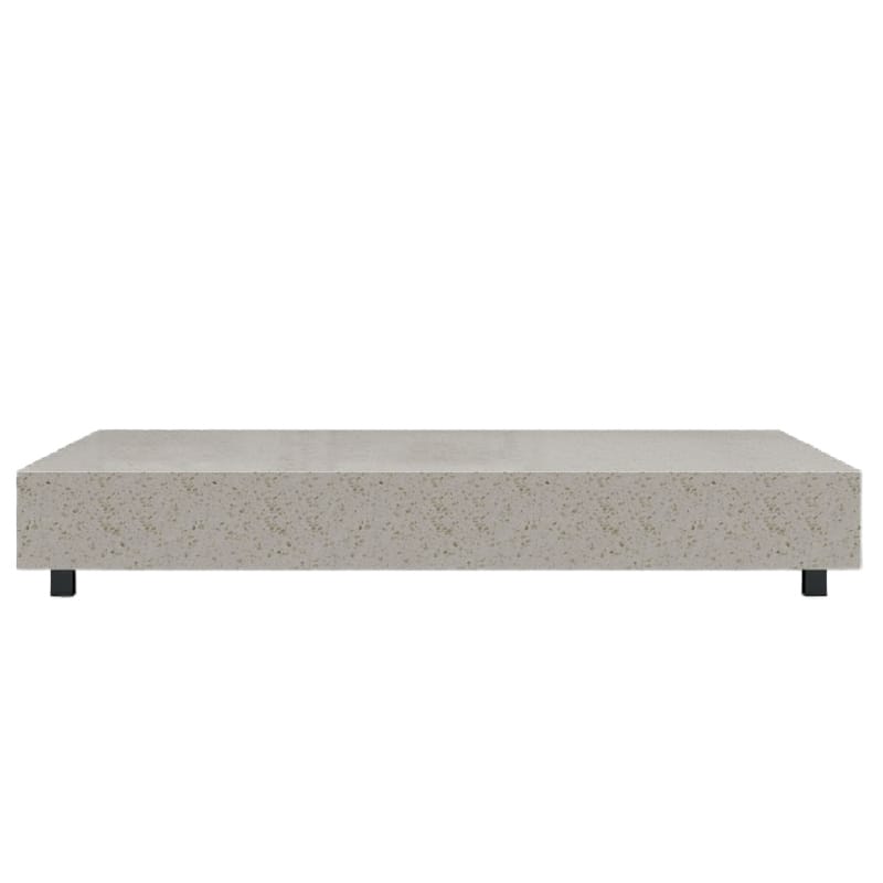 Front Facing View of The Liza Coffee Table Size 40x60 With Terrazzo Surface