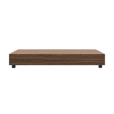 Front Facing View of The Liza Coffee Table With Walnut Veneer Finish