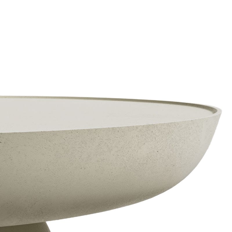 Close Up View of the Maria Coffee Table in Alabaster Concrete