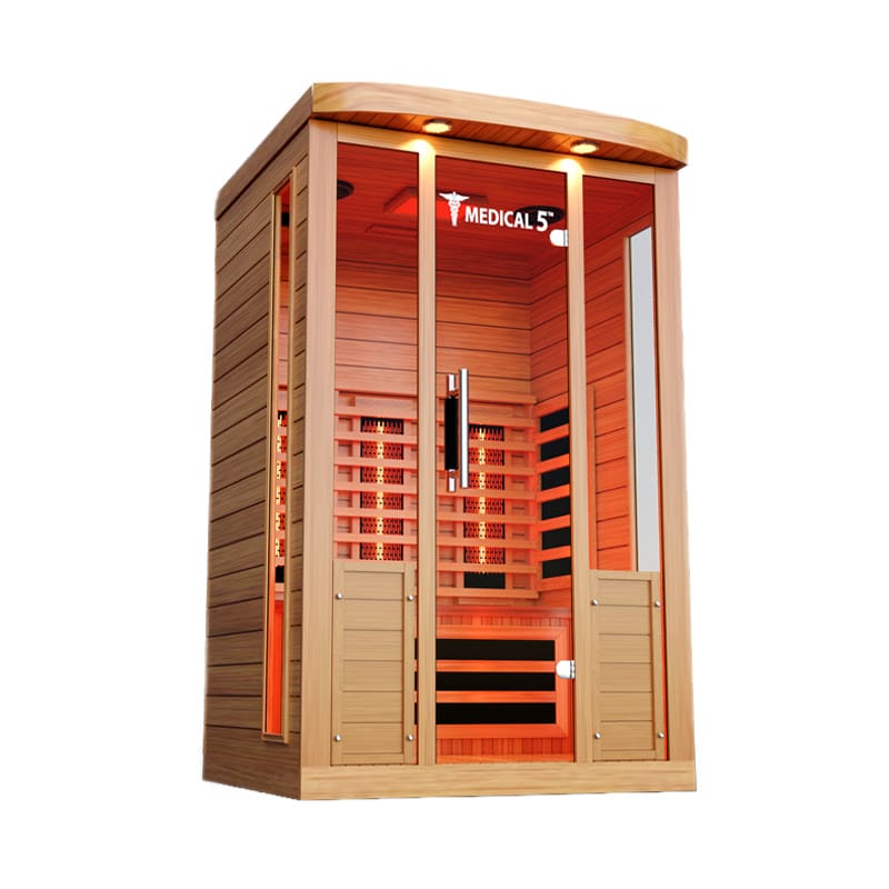 Angled Left View of the Medical Saunas Medical 5 Full Spectrum Infrared Sauna