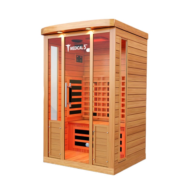 Angled View of the Medical Saunas Medical 5 Full Spectrum Infrared Sauna