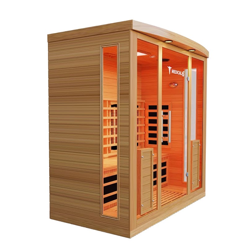 Left Side Facing View Of The Medical Saunas Medical 6 Full Spectrum Infrared Sauna