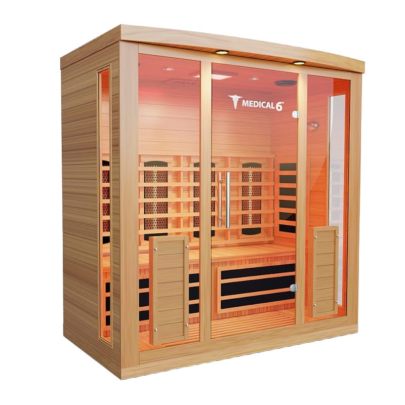 Left Angled View Of The Medical Saunas Medical 6 Full Spectrum Infrared Sauna