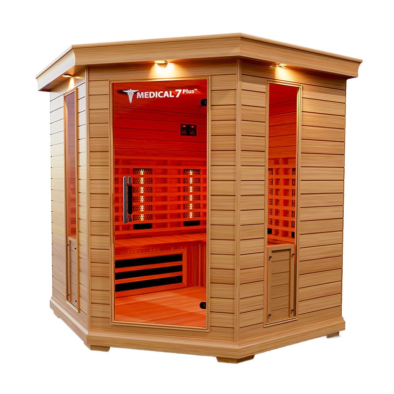 Right Angled View Of The Medical Saunas Medical 7 Full Spectrum Infrared Sauna