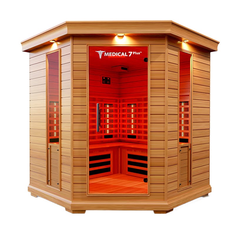 Front Facing View Of The Medical Saunas Medical 7 Full Spectrum Infrared Sauna