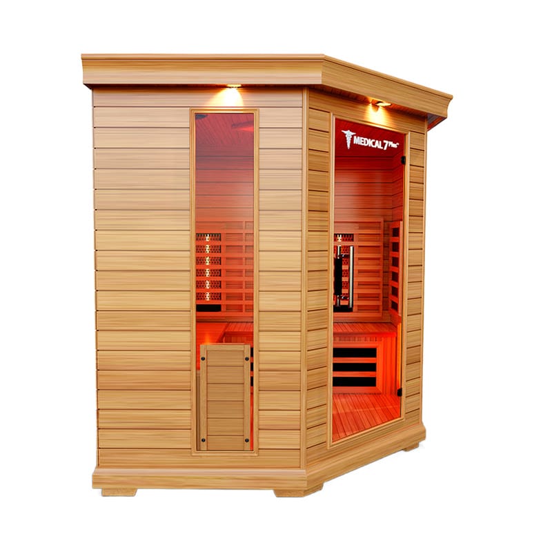 Left Side Facing View Of The Medical Saunas Medical 7 Full Spectrum Infrared Sauna