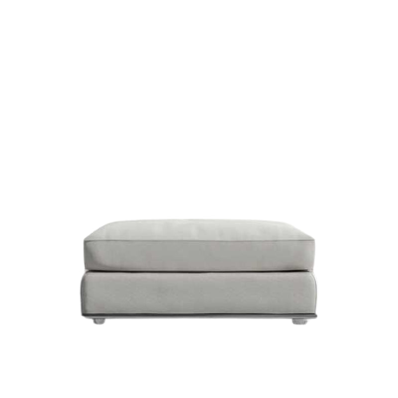 Front Facing View of The Milo 1-Seater Ottoman in Alesund Fabric and Color