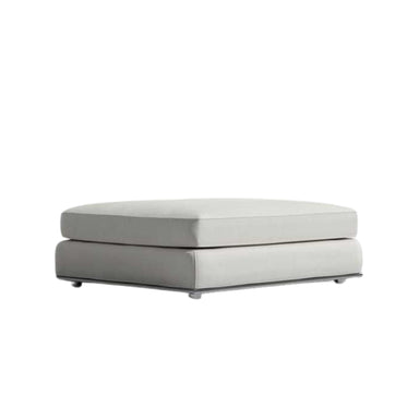 Angled Side View of The Milo 1-Seater Ottoman in Alesund Fabric and Color