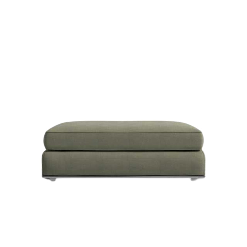 Front Facing  View of The Milo 1-Seater Ottoman in Esme Fabric and Color