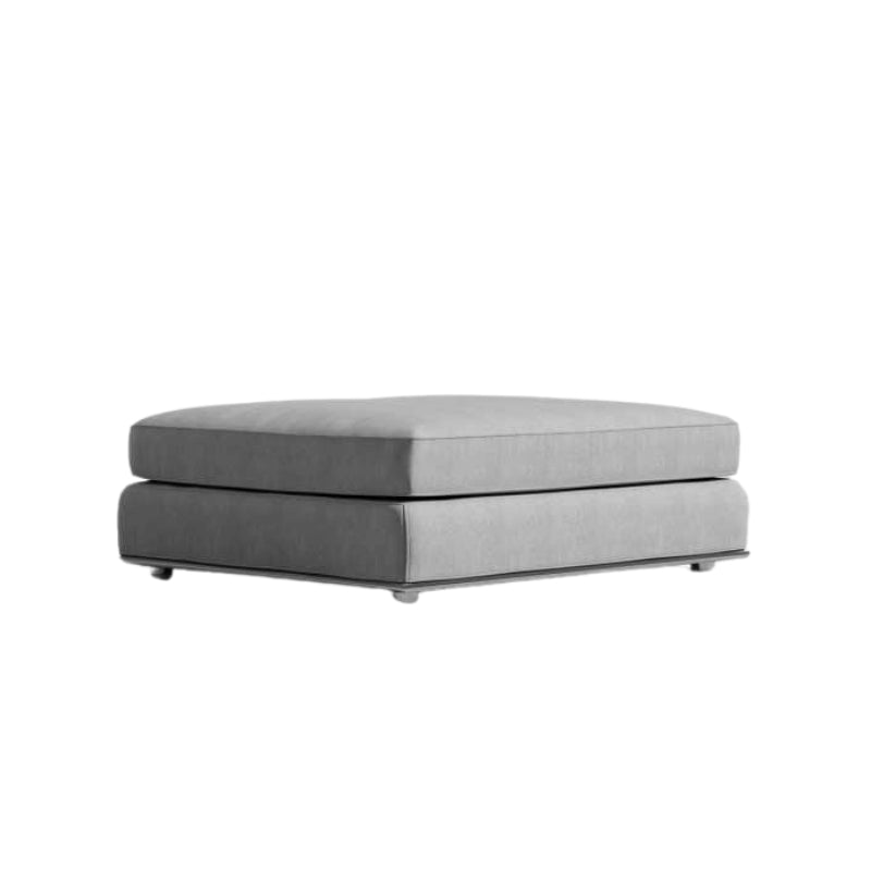 Angled Side View of The Milo 1-Seater Ottoman in Malmo Fabric and Color