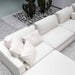 Top View The Milo Modular Sectional in a living Room