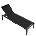 Overhead Angled View Of The Preston Outdoor Lounger In Black